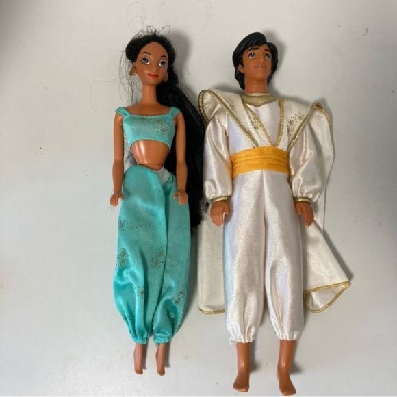 Barbie Toys Vintage 9s Original Disney Barbie Jasmin Amp Aladdin Poshmark